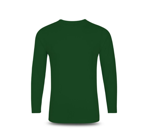 ultifresh performance crew neck long sleeve t-shirt unisex basil green