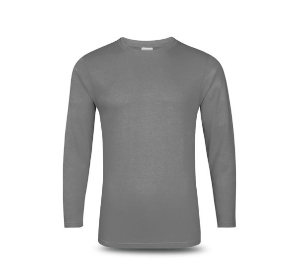 ultifresh performance crew neck long sleeve t-shirt unisex iron grey