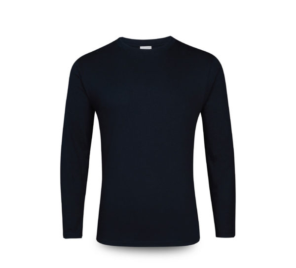 ultifresh performance crew neck long sleeve t-shirt unisex onyx black