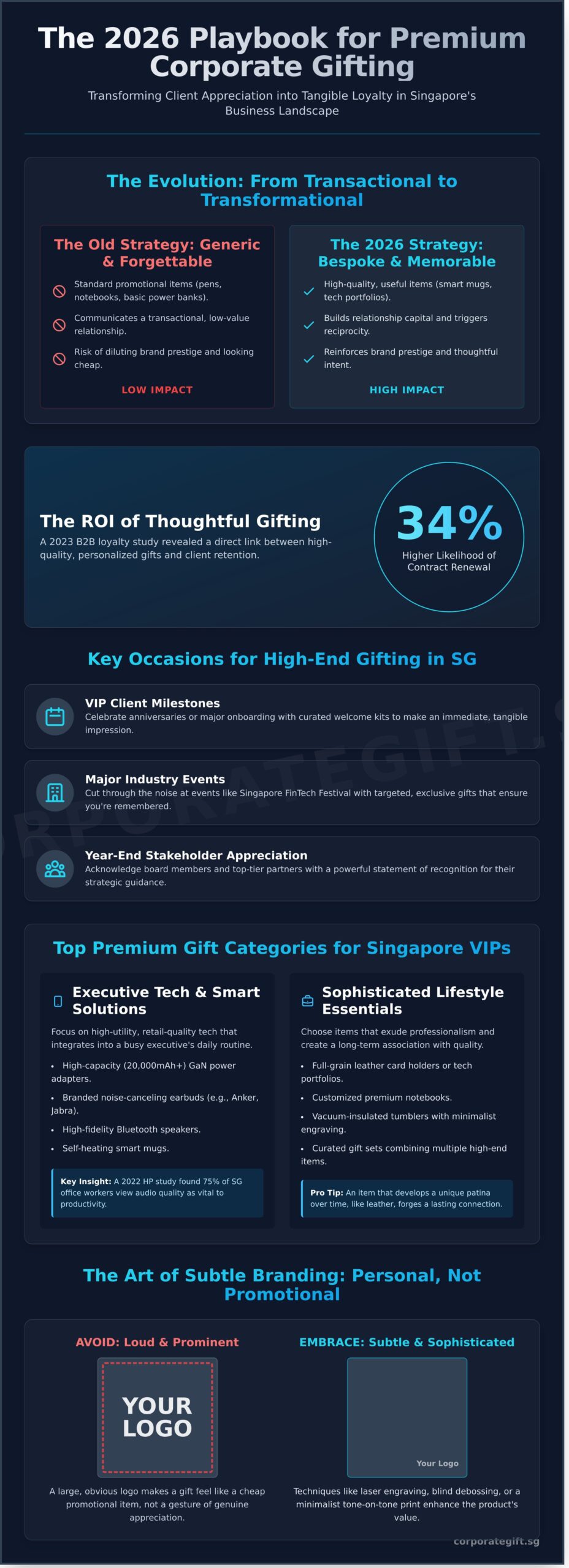 Premium Corporate Gifts Singapore: The 2026 Strategy for VIP Client Relations - Infographic