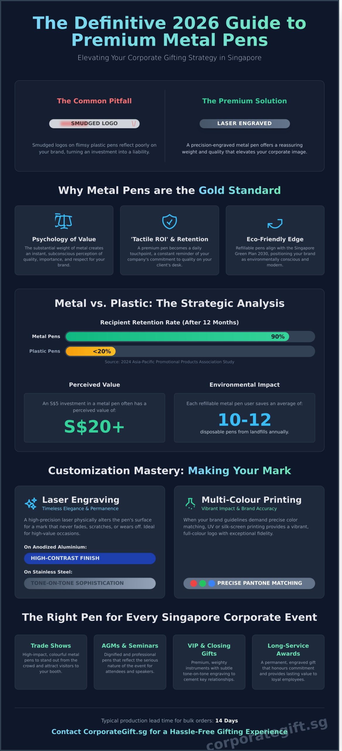 Premium Metal Pens in Singapore: The Ultimate Corporate Gifting Guide for 2026 - Infographic