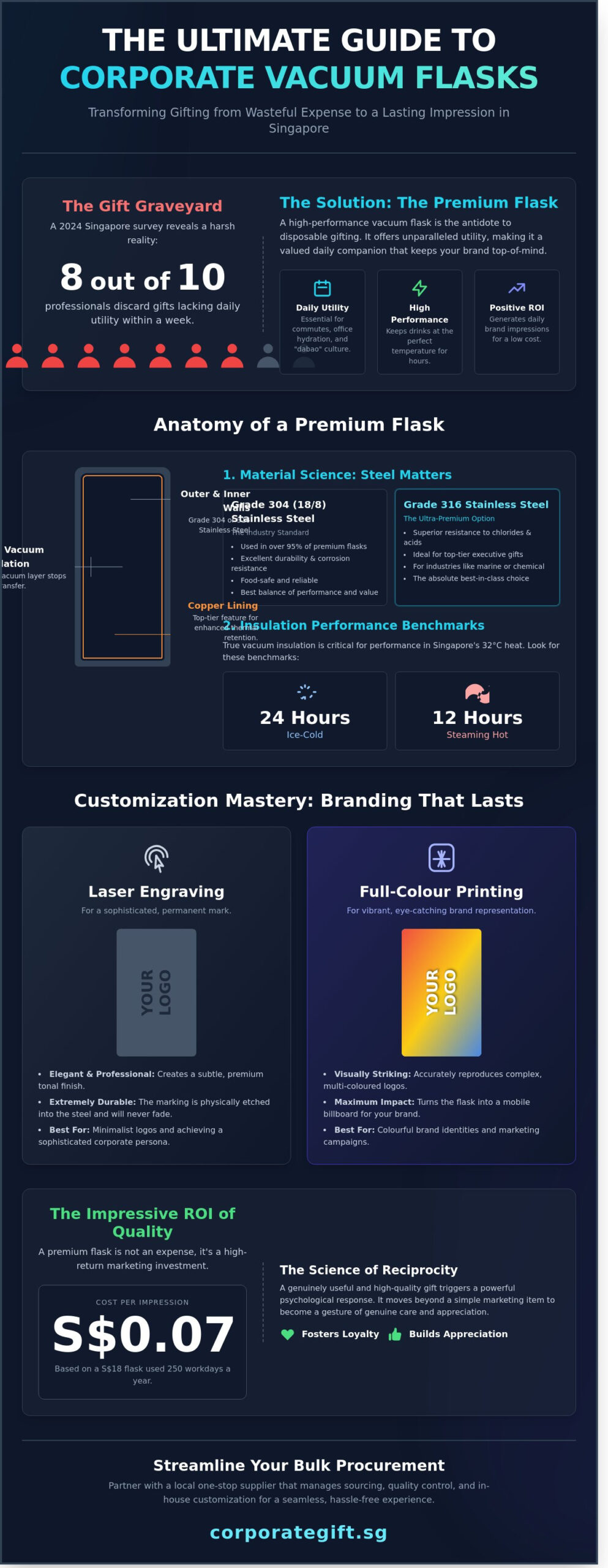 Vacuum Flasks Singapore: The Ultimate Corporate Gifting Guide (2026) - Infographic